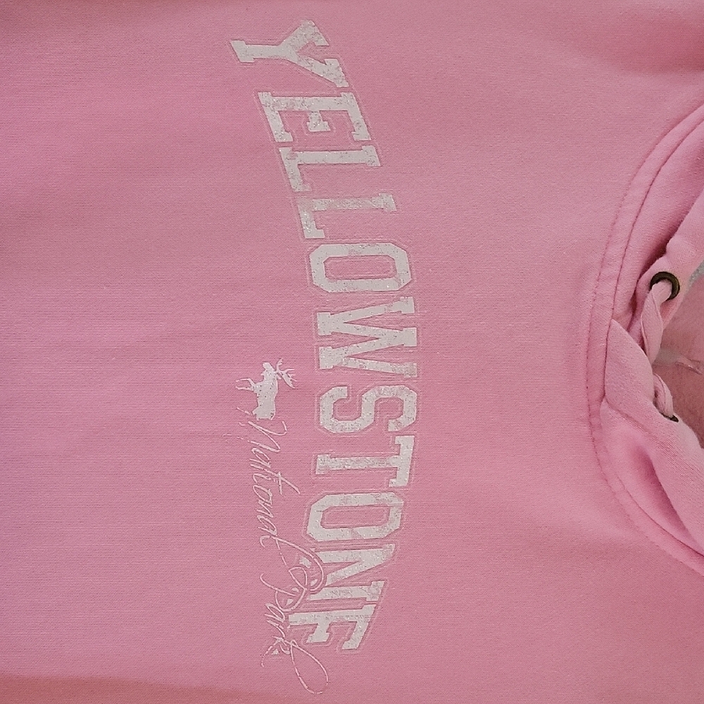 Yellowstone Soft Pink Pullover Hoodie - Picture 3 of 7